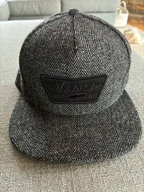 Vans Gray Herringbone Patch Snapback Hat